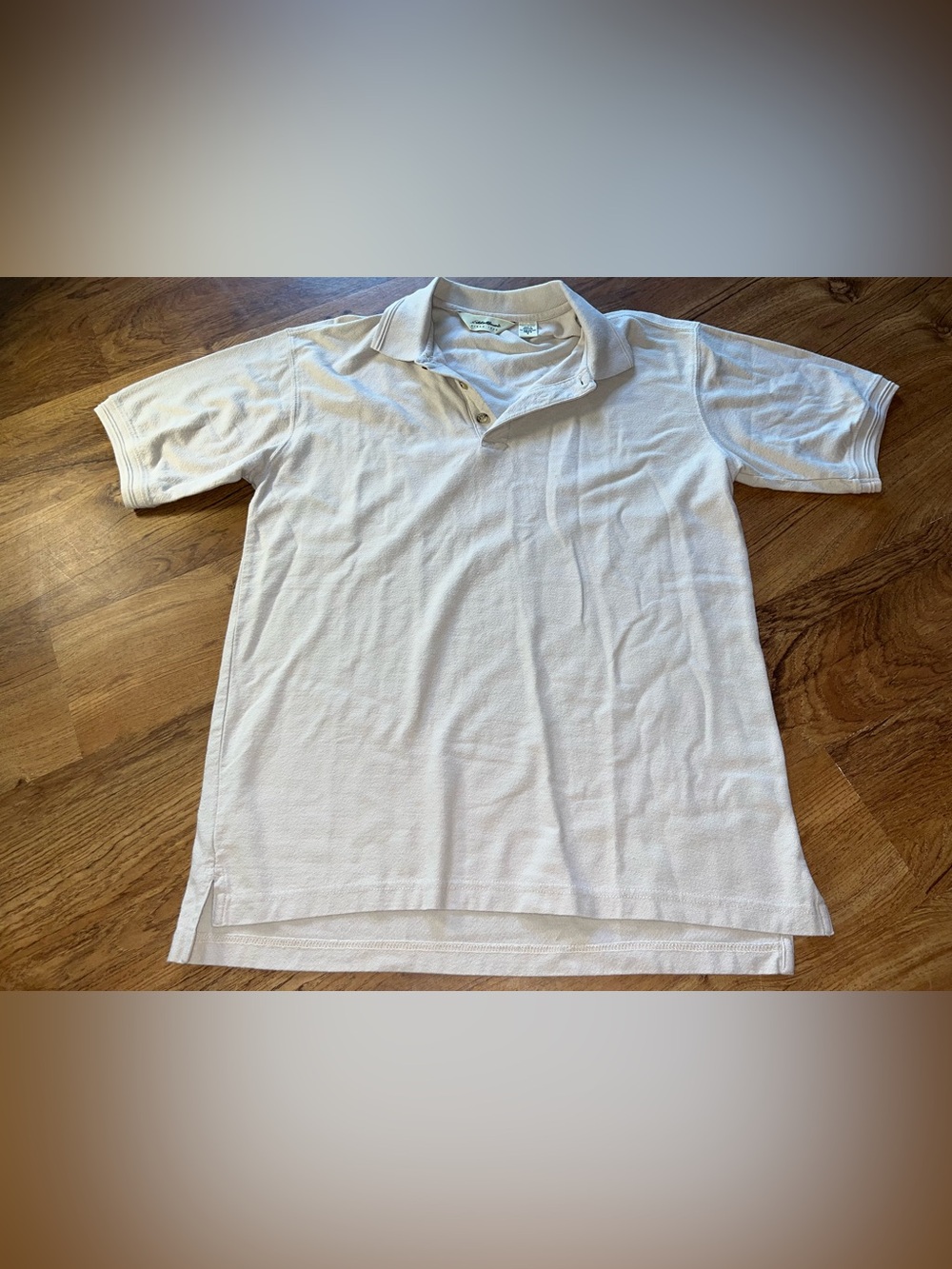 Eddie Bauer Beige Polo Shirt Men’s Small